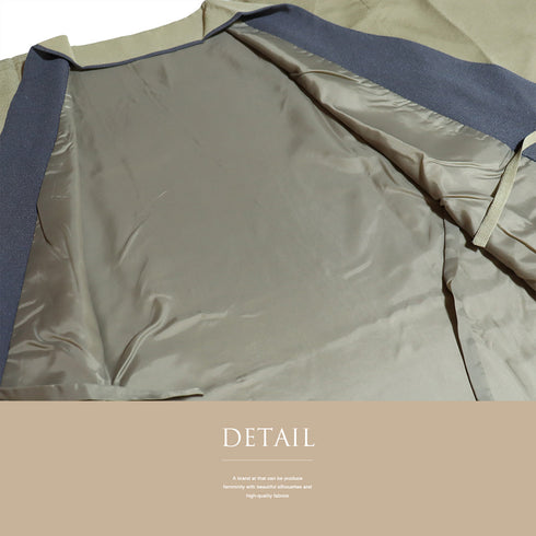 道中着 リサイクル 身丈100cm 裄68cm 袷 既製品 グリーン Lサイズ お洒落 ポリエステル 洗える着物 Sランク