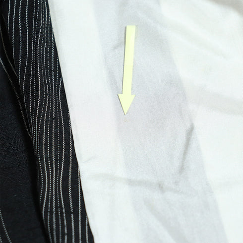 紬 リサイクル 身丈155.8cm 裄64.4cm 単衣 よろけ縞柄 ブラック Mサイズ お洒落 カジュアル 正絹 広衿 Sランク