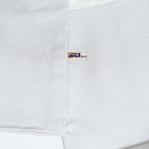 訪問着 リサイクル 身丈158cm 裄64.4cm 袷 花籠柄 刺繍 グレー Mサイズ セミフォーマル お洒落 正絹 広衿 Sランク