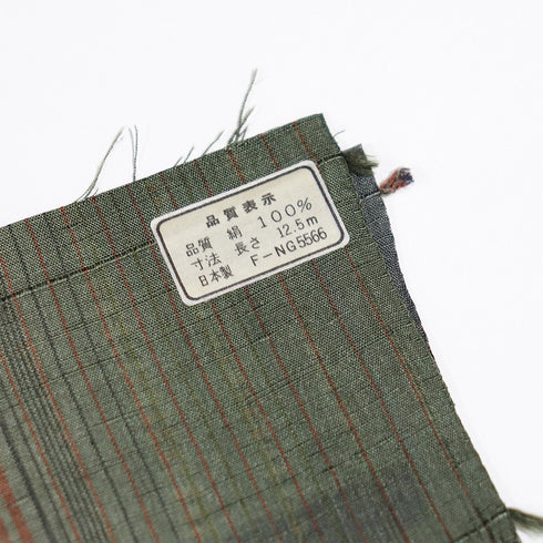 道中着 リサイクル 身丈118cm 裄63.6cm 袷 ロング丈 縞柄 吉澤与市 多色 Sサイズ お洒落 正絹 新品・未使用品
