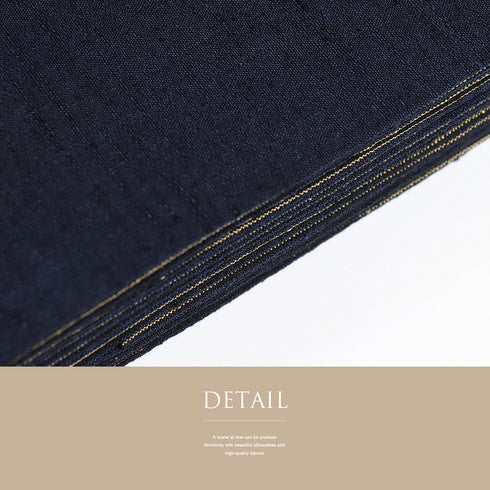 角帯 リサイクル 全通 草木染め 本場結城紬 結織苑 リバーシブル ネイビー サイズ 新品・未使用品 カジュアル お洒落