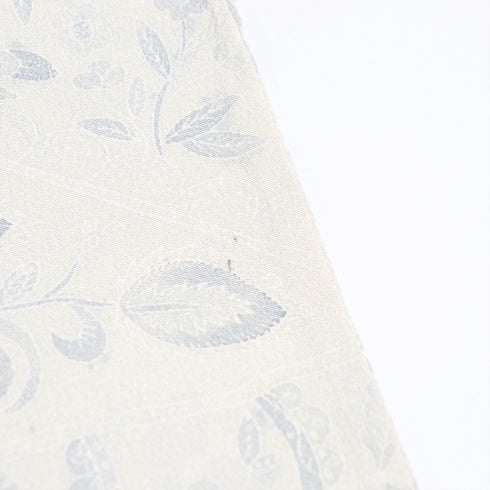 小紋 リサイクル 身丈154.2cm 裄61.5cm 単衣 植物柄 ベージュ Sサイズ お洒落 不明 広衿 Aランク