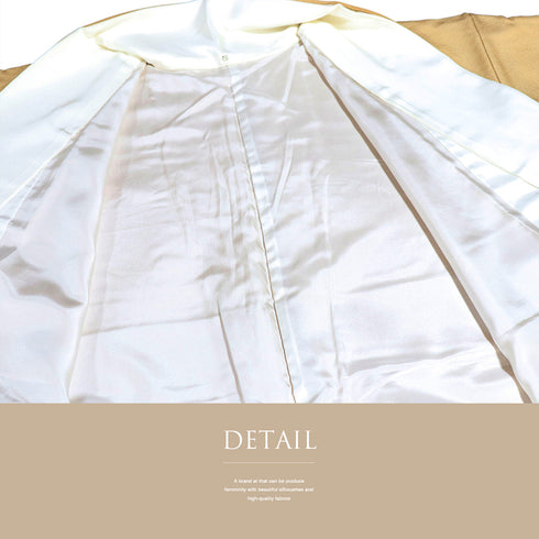 色留袖 リサイクル 身丈161.5cm 裄65.6cm 袷 本金箔 雲上花の宴 金駒刺繍 パールトーン加工済 ベージュ Lサイズ 落款 三つ紋 正絹 広衿 Aランク