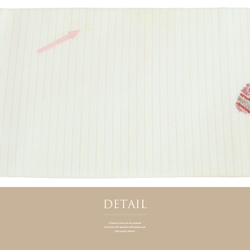 名古屋帯 リサイクル 帯丈352.5cm ポイント柄 夏用 雲取り 辻が花 絞り柄 絽 アイボリー Sサイズ 不明 Aランク お洒落