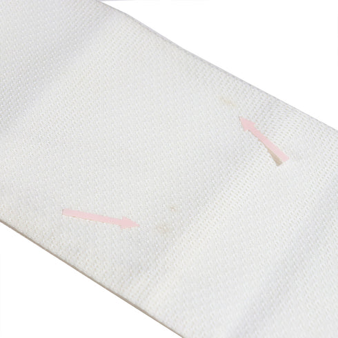 名古屋帯 リサイクル 帯丈367.5cm ポイント柄 夏用 魚柄 ホワイト Mサイズ 正絹 Aランク カジュアル