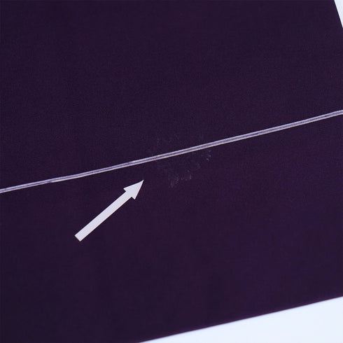 名古屋帯 リサイクル 帯丈358cm ポイント柄 デザイン葉柄 パープル Sサイズ 正絹 Aランク お洒落