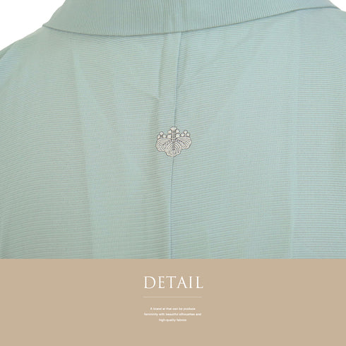 付下げ リサイクル 夏着物 身丈153.2cm 裄65cm 絽 デザイン花柄 グリーン Sサイズ セミフォーマル 一つ紋 正絹 広衿 Aランク