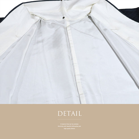 紬 リサイクル 身丈164cm 裄65cm 袷 市松柄 地紋 パールトーン加工 ネイビー Lサイズ お洒落 落款 しつけ糸 正絹 広衿 Sランク