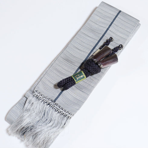 アンサンブル 男物 リサイクル 身丈137.1cm 裄68cm 羽織丈89cm 袷 紬 パールトーン加工 グリーン SSサイズ お洒落 カジュアル しつけ糸 正絹 棒衿 Sランク