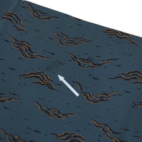 小紋 リサイクル 身丈163cm 裄67.8cm 袷 幾何学模様 お洒落八掛 ブルー Lサイズ お洒落 カジュアル 正絹 広衿 Aランク