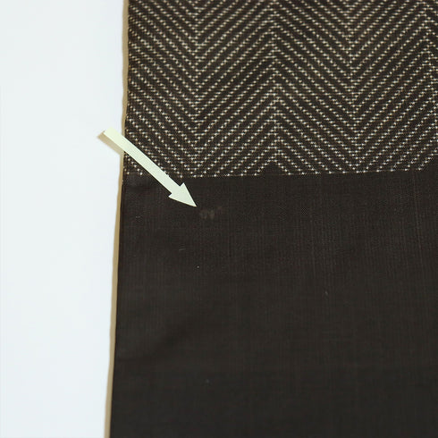 紬 リサイクル 身丈157.8cm 裄67.2cm 袷 デザイン松柄 ブラウン Mサイズ お洒落 カジュアル 正絹 広衿 Bランク