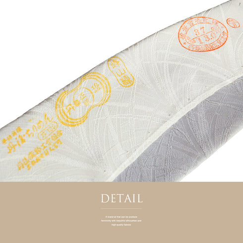 付下げ リサイクル 身丈159cm 裄66.4cm 袷 地紋 大王松模様 グレー Mサイズ セミフォーマル お洒落 落款 正絹 広衿 Sランク