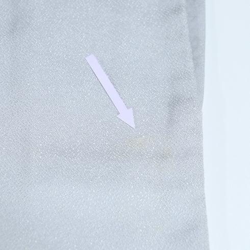 色留袖 リサイクル 身丈168.8cm 裄68.8cm 袷 違い矢柄 グレー LLサイズ 一つ紋 正絹 広衿 Aランク