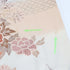 訪問着 リサイクル 身丈153.8cm 裄66cm 袷 花車柄 ぼかし 汕頭刺繍 相良刺繍 箔 グレー Sサイズ セミフォーマル お洒落 正絹 広衿 Bランク