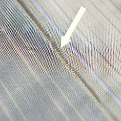 大島紬 リサイクル 身丈160cm 裄65.4cm 袷 縞格子柄 ベージュ Mサイズ お洒落 カジュアル 証紙 正絹 バチ衿 Sランク