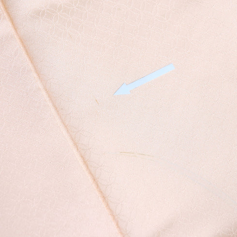 訪問着 リサイクル 身丈159cm 裄64.4cm 袷 橘型に菊や桐柄 刺繍 ピンク Mサイズ セミフォーマル お洒落 正絹 広衿 Aランク