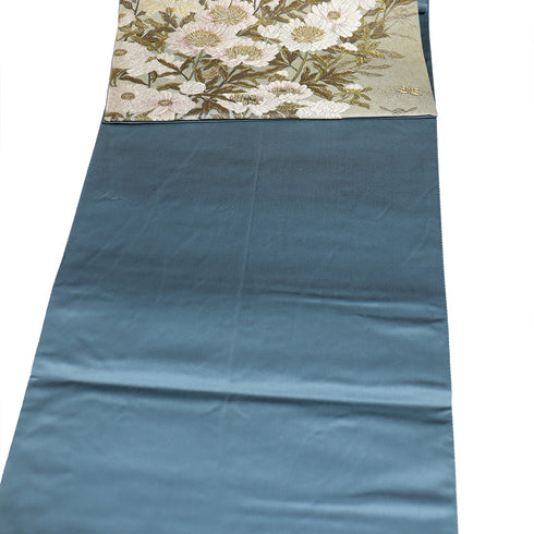 袋帯 リサイクル 帯丈438cm ポイント柄 花柄 多色 Mサイズ 正絹 Sランク フォーマル セミフォーマル