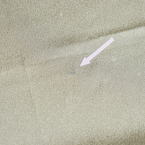 帯締め・帯揚げセット リサイクル 丸組紐 ちりめん ベージュ 正絹 新品・未使用品 水玉地紋