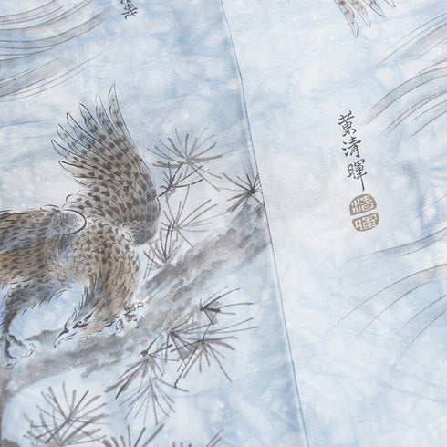 アンサンブル 男物 リサイクル 身丈148cm 裄68.6cm 羽織丈96cm 袷 細横縞柄 グレー Mサイズ お洒落 カジュアル しつけ糸 不明 棒衿 Sランク