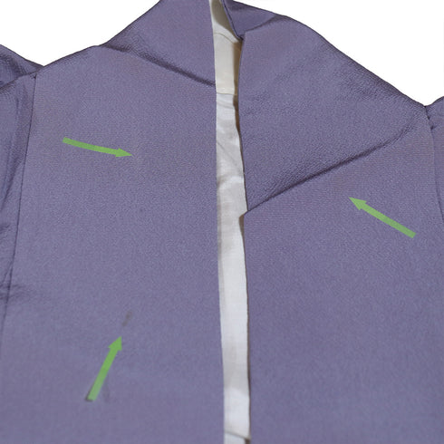 付下げ リサイクル 身丈161.8cm 裄64.4cm 袷 段染め 多色 Lサイズ お洒落 一つ紋 正絹 広衿 Aランク