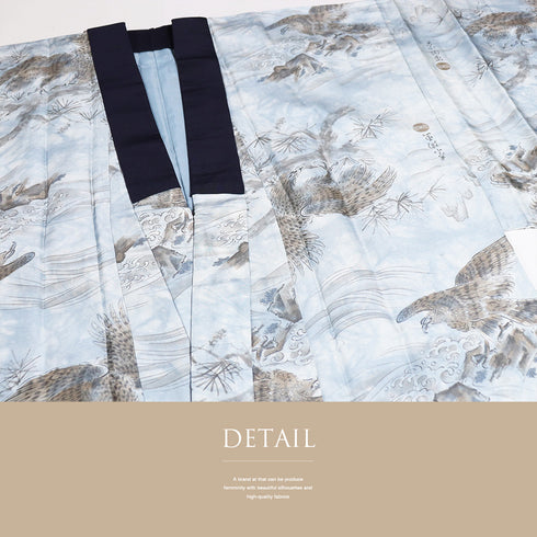 アンサンブル 男物 リサイクル 身丈148cm 裄68.6cm 羽織丈96cm 袷 細横縞柄 グレー Mサイズ お洒落 カジュアル しつけ糸 不明 棒衿 Sランク