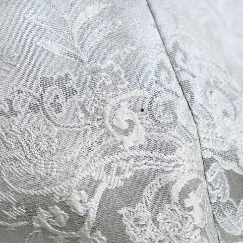 訪問着 リサイクル 身丈163.5cm 裄66cm 袷 鳳凰に花や蝶柄 山岡古都 天目織 グレー Lサイズ お洒落 正絹 広衿 Aランク