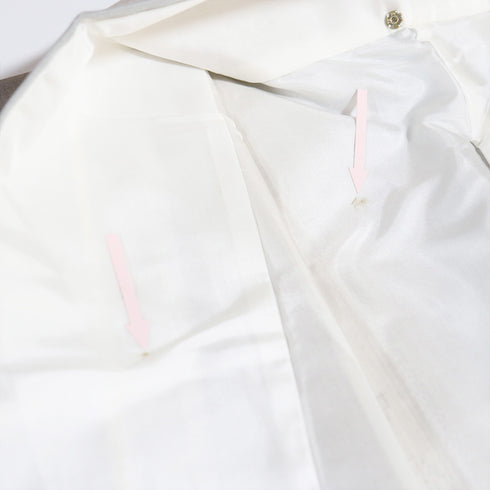 結城紬 リサイクル 身丈156.7cm 裄70.4cm 袷 草花柄 織人 倉持愛子 縦ぼかし グレー Mサイズ お洒落 カジュアル 証紙 しつけ糸 正絹 広衿 Sランク