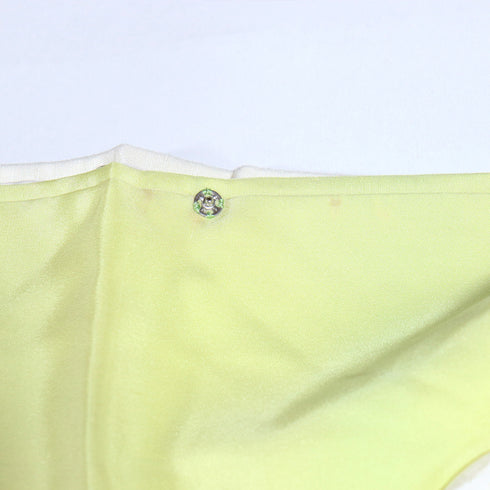 付下げ リサイクル 身丈158.2cm 裄66.8cm 袷 風景柄 作家物 重ね衿付き アイボリー Mサイズ お洒落 落款 正絹 広衿 Aランク