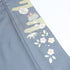 訪問着 リサイクル 身丈165.7cm 裄68.4cm 袷 菊柄 金駒刺繍 絞り 重ね衿付き ブルー LLサイズ セミフォーマル 正絹 広衿 Sランク