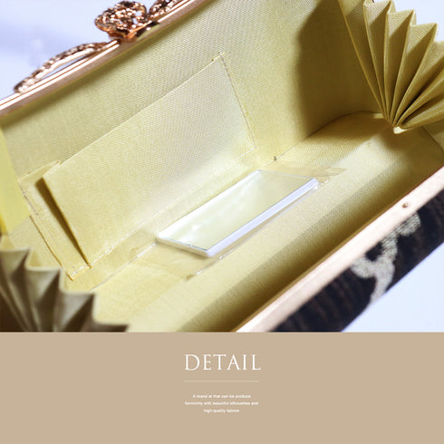 草履・バッグセット リサイクル カジュアル ブラウン 正絹 未使用品 雪輪柄