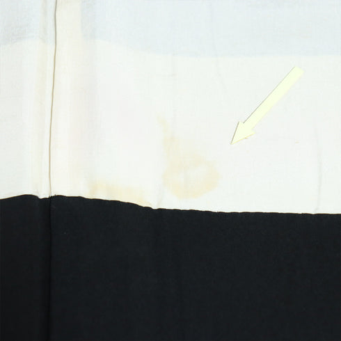 塩沢紬 リサイクル 身丈161cm 裄62.6cm 袷 絣柄 亀甲柄 ブラウン Lサイズ お洒落 カジュアル 正絹 広衿 Aランク