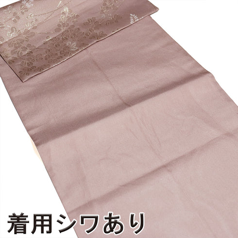 名古屋帯 リサイクル 帯丈430cm 六通 萩柄 ピンク LLサイズ 不明 Sランク フォーマル