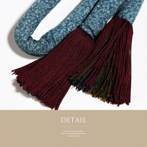 帯締め リサイクル 帯揚げセット 銀花仙 正絹 綸子 お洒落 未使用品 Sランク 未使用品 和装小物 ST-45