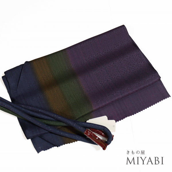 帯締め リサイクル 帯揚げセット 銀花仙 正絹 綸子 お洒落 未使用品 Sランク 未使用品 和装小物 ST-44