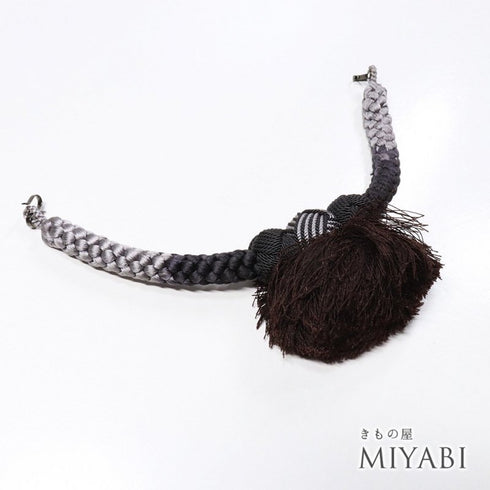 羽織紐 リサイクル 男物 未使用品 未使用品 Sランク 組紐玉 和装小物 ET-577