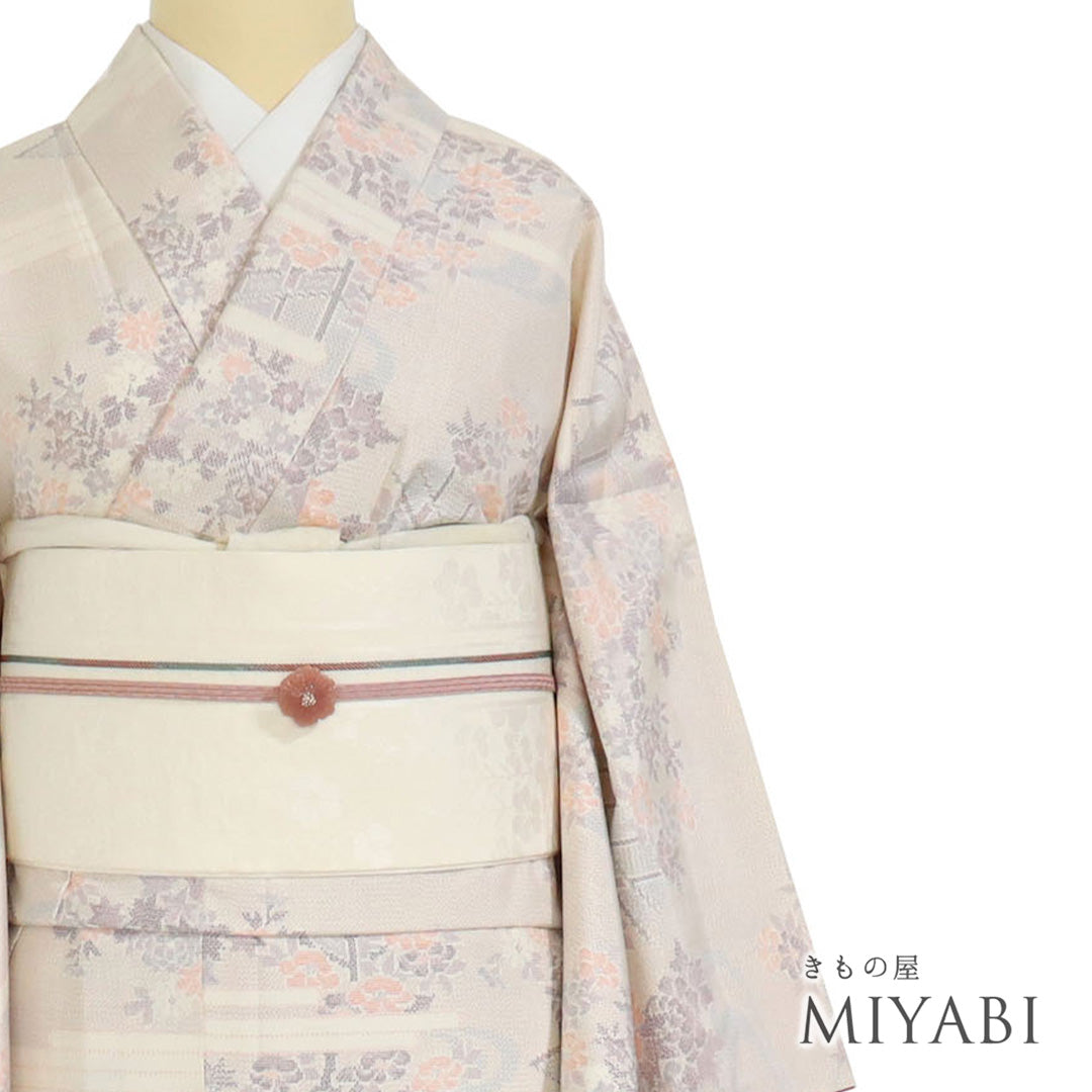 おしゃれ結び帯 ベージュピンク ピンク – きもの屋 MIYABI.net