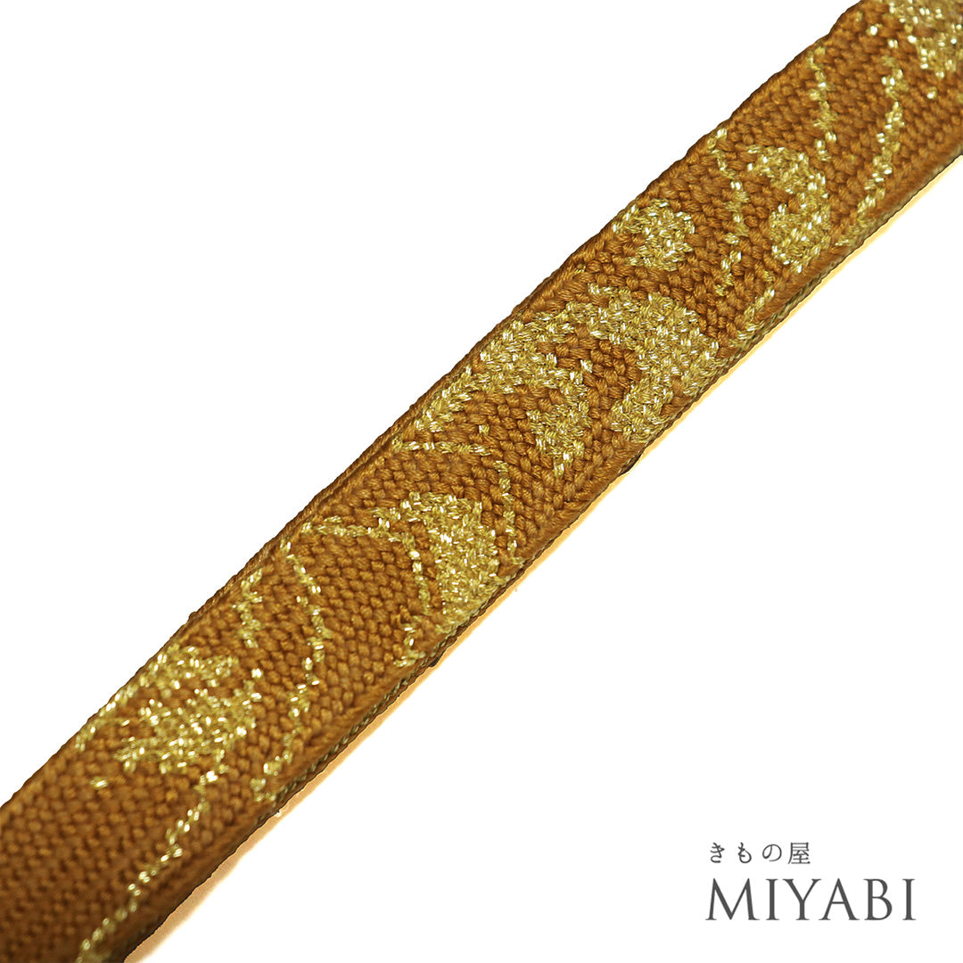 おしゃれ結び帯 ベージュゴールド 帯締め – きもの屋 MIYABI.net