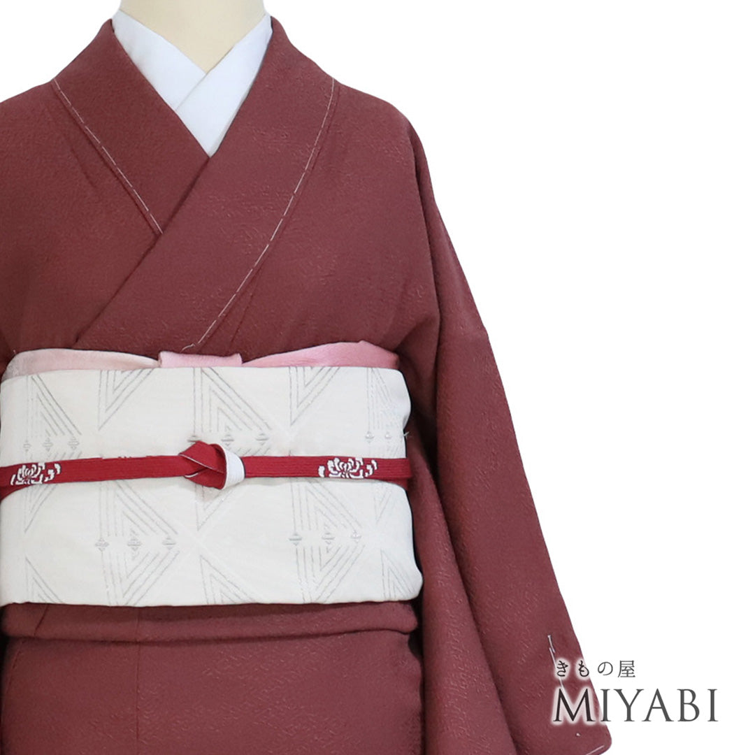 【未使用・美品】ベージュ色の無地　あわせ　帯セット☆ 楽天市場】色無地 着物セットの通販