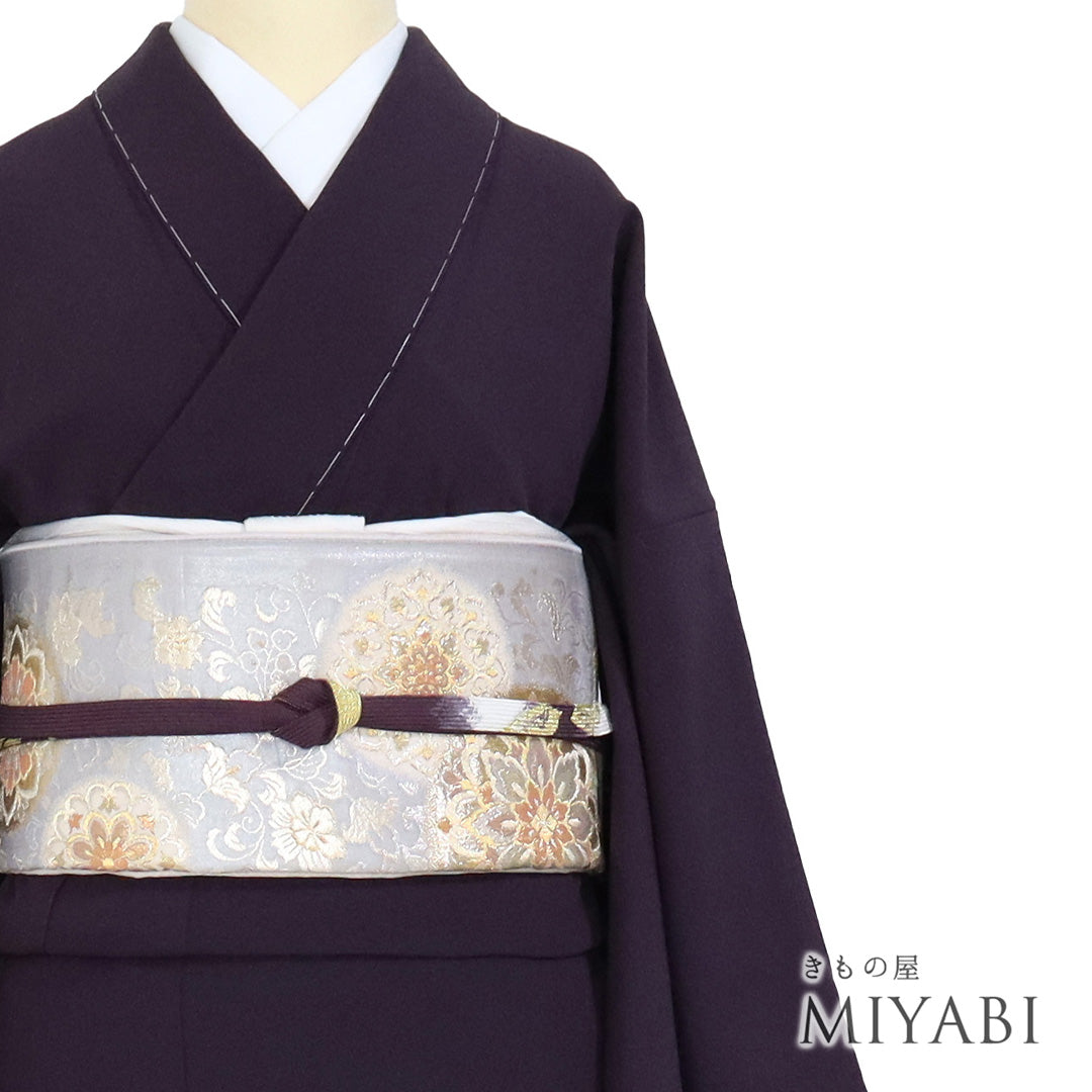【未使用・美品】ベージュ色の無地　あわせ　帯セット☆ 楽天市場】色無地 着物セットの通販